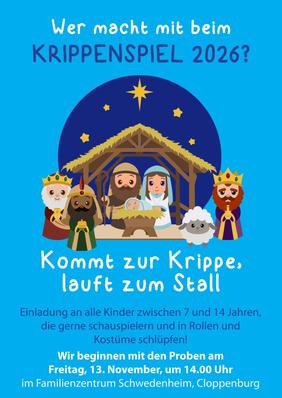 Plakat Krippenspiel 2026