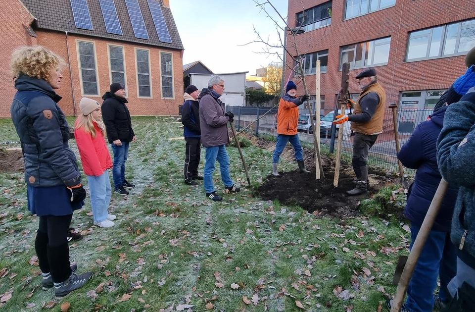 Pflanzaktion Obstwiese