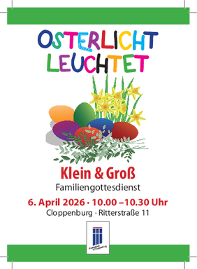 Osterlicht leuchtet, Klein & Groß-Plakat
