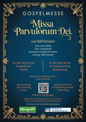 Plakat Gospelmesse Missa Parvulorum Dei