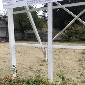 Blick auf Mötesplats als Sandwüste