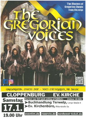 Plakat Mönche mit Kutten